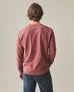 Men's Broken-In Premium Slub Long Sleeve Henley - Washed Redwood